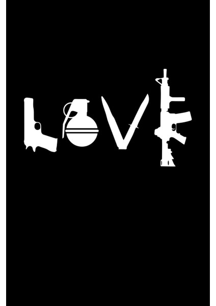 Tabanca Bomba Bıçak ve M4 Araba, Motorsiklet, Kask, Laptop, Cam Sticker 13X9 cm