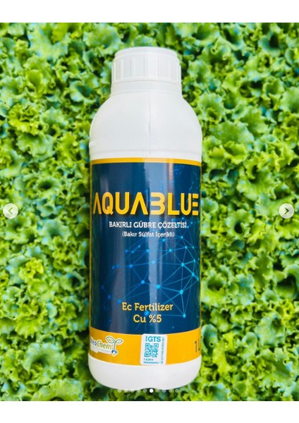 Aqua Blue 1 Lt Bakır Sülfat