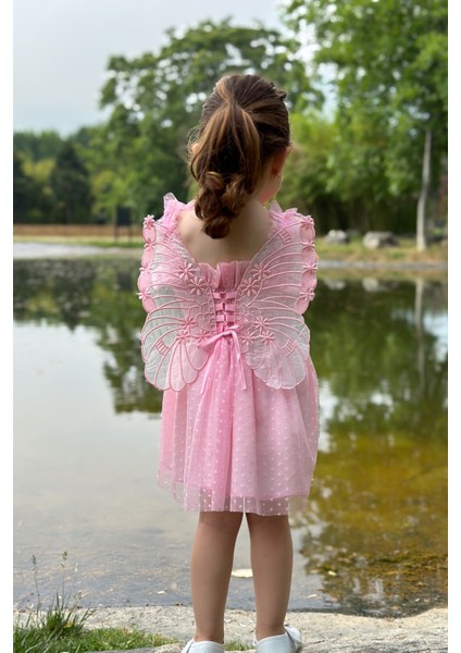 Kız Bebek Elbise Kız Çocuk Elbise Doğum Günü Parti Düğün Elbise Dantelli Kısa Kol astarlı elbise fiyatları