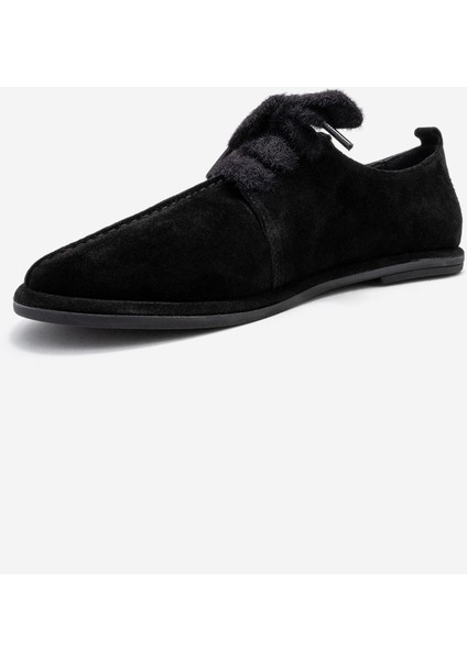 Denora Siyah Süet Hakiki Deri Kadın Günlük Ayakkabı fırsatları