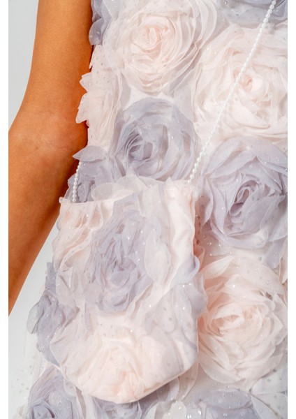 Kız Bebek Kız Çocuk Doğum Günü Parti Düğün Elbise Kısa Kol Çantalı Fırfırlı Tüllü Tütülü Tütü Astarlı modelleri