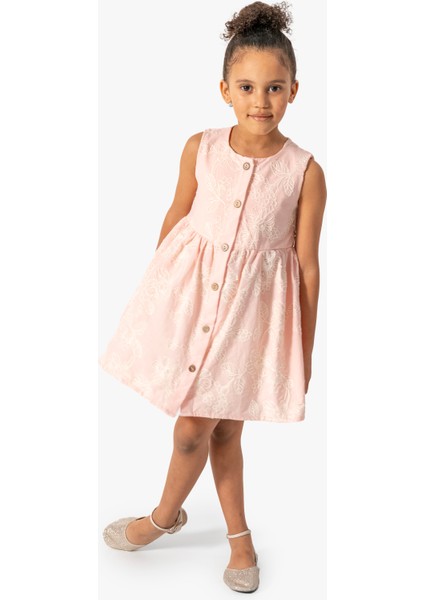 Kız Bebek Kız Çocuk Doğum Günü Parti Düğün Elbise Kısa Kol Kolsuz Astarlı