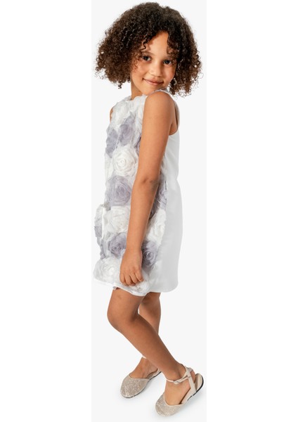 Kız Bebek Kız Çocuk Doğum Günü Parti Düğün Elbise Kısa Kol Çantalı Fırfırlı Tüllü Tütülü Tütü Astarlı modelleri