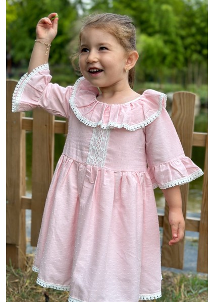 Kız Bebek Elbise Kız Çocuk Elbise Doğum Günü Parti Düğün Elbise Dantelli Kısa Kol astarlı elbise fiyatları