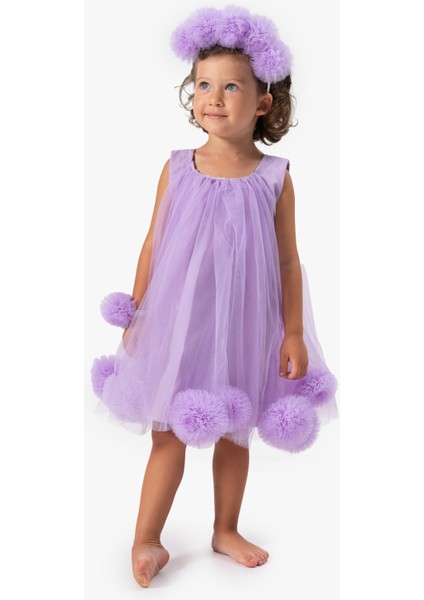 Kız Bebek Elbise Kız Çocuk Elbise Doğum Günü Parti Düğün Elbise Taçlı Kolsuz astarlı elbise fiyatları