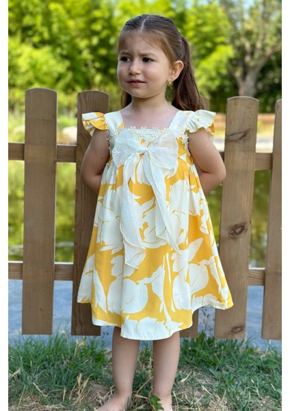 Kız Bebek Elbise Kız Çocuk Elbise Doğum Günü Parti Düğün Elbise Dantelli Kısa Kol astarlı elbise