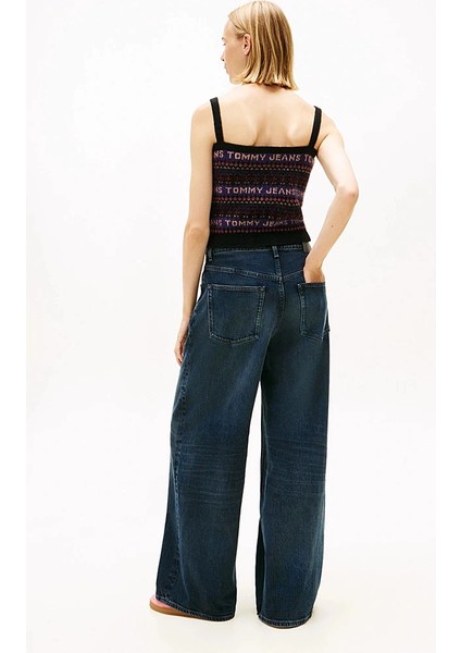 Tjw Fairisle Desenli Kadın Siyah Kazak DW0DW21692BDS fiyatları