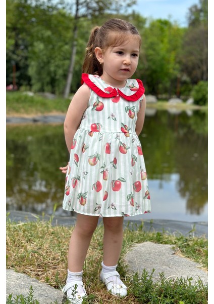 Kız Bebek Elbise Kız Çocuk Elbise Doğum Günü Parti Düğün Elbise Dantelli Kısa Kol astarlı elbise