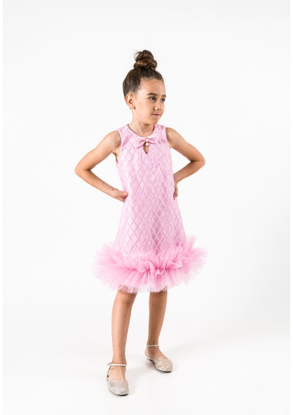 Kız Bebek Kız Çocuk Doğum Günü Parti Düğün Elbise Kısa Kol Çantalı Fırfırlı Tüllü Tütülü Tütü Astarlı fiyatları