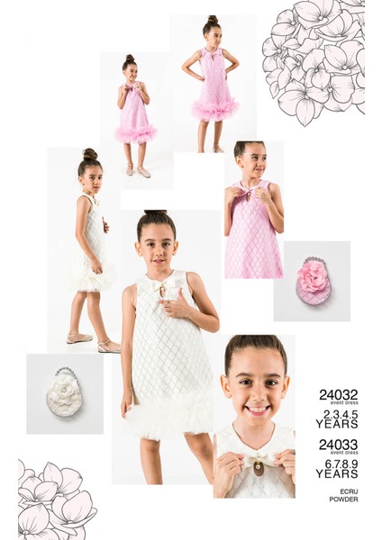 Kız Bebek Kız Çocuk Doğum Günü Parti Düğün Elbise Kısa Kol Çantalı Fırfırlı Tüllü Tütülü Tütü Astarlı indirimleri