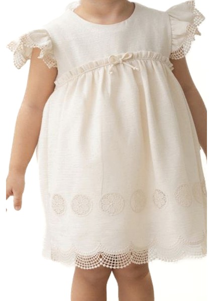 Kız Bebek Elbise Kız Çocuk Elbise Doğum Günü Parti Düğün Keten Kısa Kollu Astarlı Elbise fiyatları