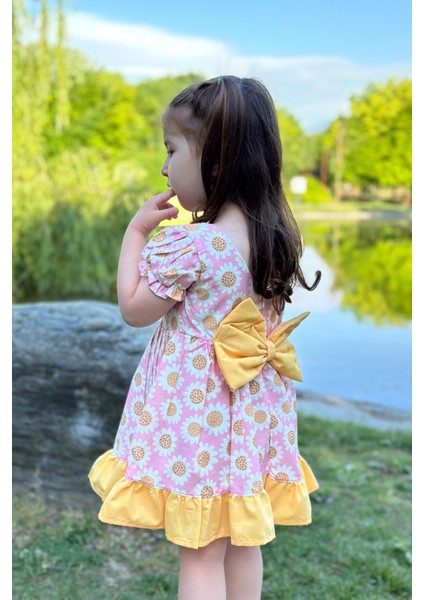 Kız Bebek Elbise Kız Çocuk Elbise Doğum Günü Parti Düğün Elbise Dantelli Kısa Kol astarlı elbise fiyatları