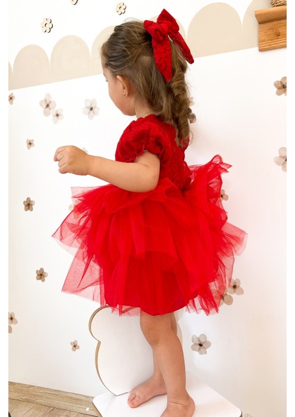 Kız Bebek Elbise Kız Çocuk Elbise Doğum Günü Parti Düğün Elbise Dantelli Kısa Kol astarlı elbise fiyatları