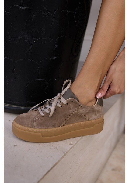 Jenny Kadin Vızon Gercek Deri 5 cm Taban Sneaker fırsatları