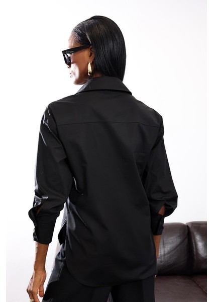 Siyah Regular Kesim Gömlek 4094 indirimleri