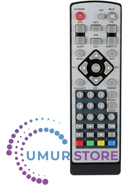 Mini Hd Slim Uydu Alıcı Kumandası