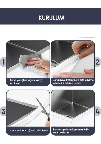 3.2 mt Su Sızdırmaz Geçirmez Bant Lavabo Küvet Tezgah Kenar Bandı Banyo Mutfak Pencere Yalıtım Bandı indirimleri