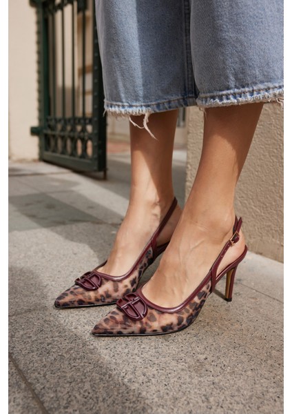 Toronto Kadin Bej Leoapar Detay Topuklu Ayakkabi modelleri