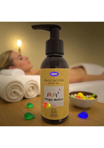 MAGİC MOTİON Çiftlere Özel Duygusal Rahatlama Erotik Cinsel Masaj Yağı100ml 1AD