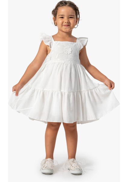 Kız Bebek Elbise Kız Çocuk Elbise Doğum Günü Parti Düğün Elbise Kısa Kollu Astarlı Leopar Elbise