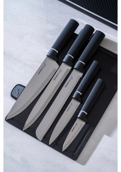 Cooper 10 Parça Standlı Kesme Tahtası ve Bıçak Seti fırsatları