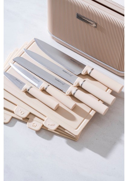 Cooper 10 Parça Standlı Kesme Tahtası ve Bıçak Seti fırsatları