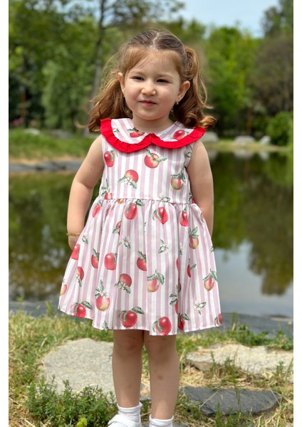 Kız Bebek Elbise Kız Çocuk Elbise Doğum Günü Parti Düğün Elbise Dantelli Kısa Kol astarlı elbise