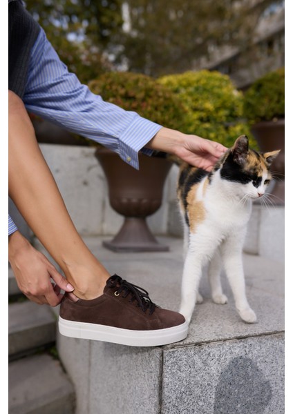 Escape Kadın Siyah Gercek Deri Bagcıklı Sneaker indirimleri