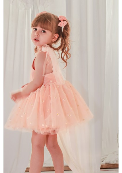 Kız Bebek Elbise Kız Çocuk Elbise Doğum Günü Parti Düğün Elbise Askılı Astarlı Papatya Elbise indirimleri