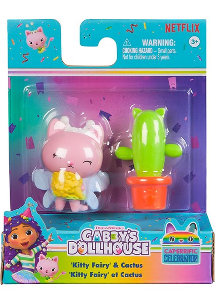 Gabbys Dollhouse Kitty Fairy And Cactus Figür ve Aksesuar Seti 20149927
