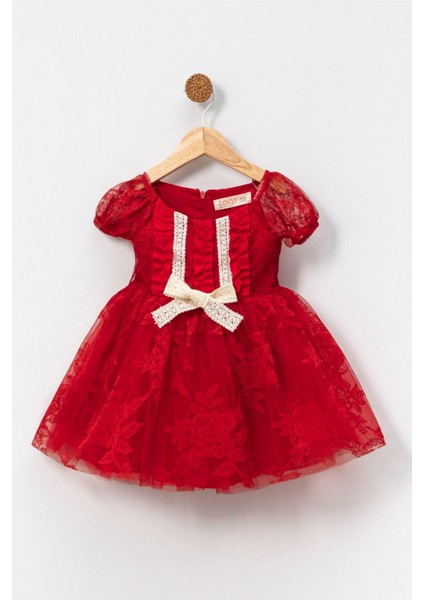 Kız Bebek Kız Çocuk Doğum Günü Parti Düğün Elbise Kısa Kol Dantelli Astarlı Elbise fırsatları