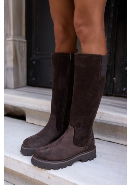 Dalila Kadın Siyah Gercek Deri Arka Lastık Fermuar Detay Xl Eva Taban Çizme fırsatları