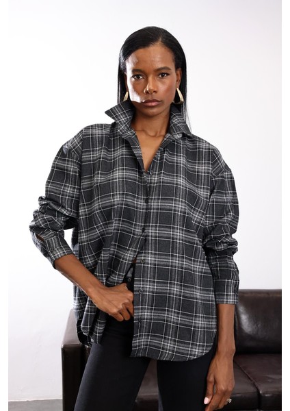 Antrasit Ekose Desenli Gömlek fırsatları