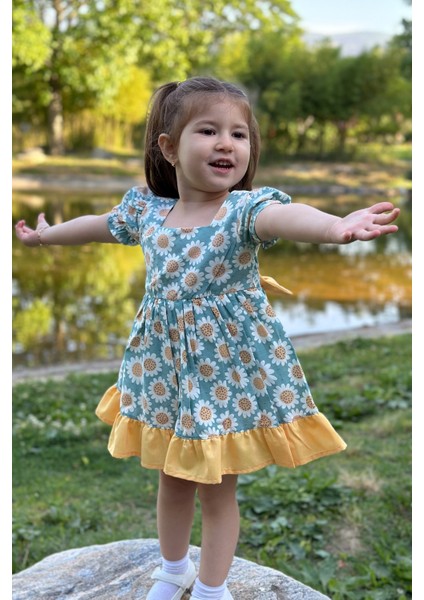 Kız Bebek Elbise Kız Çocuk Elbise Doğum Günü Parti Düğün Elbise Dantelli Kısa Kol astarlı elbise fiyatları