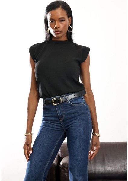 Siyah Kolsuz Merserize Triko 4094 modelleri