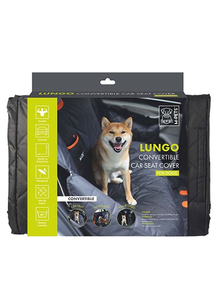 Lungo Köpekler Için Araç Koruma Örtüsü Siyah 152X59 cm