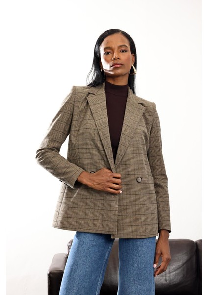 Vizon Çizgili Blazer Ceket 5174 modelleri