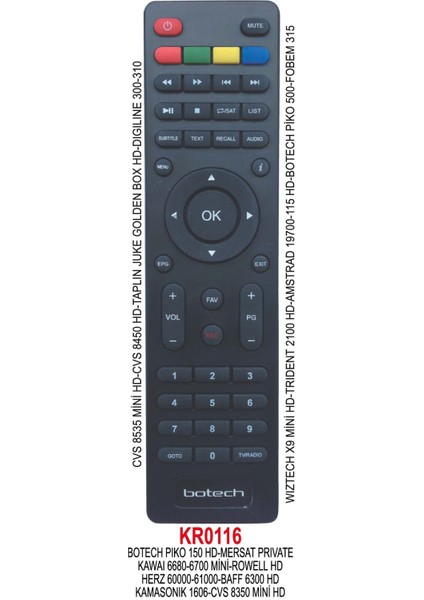 Piko 500 Uydu Kumanda