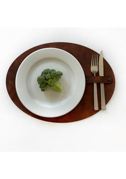 Hakiki Deri 2’li Oval Amerikan Servis