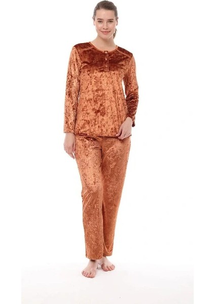 Kadife Bayan Pijama modelleri