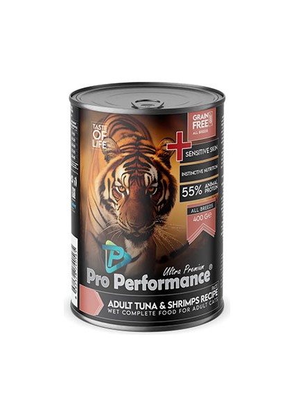 Ultra Premium Ton Balıklı ve Karidesli Yetişkin Kedi Konservesi 6 Adet 400 gr
