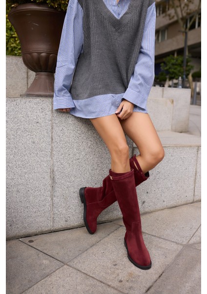 Ocean Kadın Siyah Gercek Deri Toka Detay Binici Çizme fiyatları