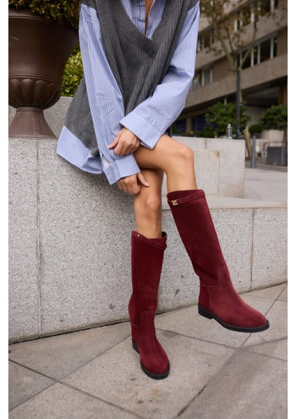 Ocean Kadın Siyah Gercek Deri Toka Detay Binici Çizme modelleri