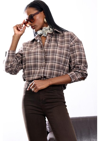 Vizon Ekose Desenli Gömlek