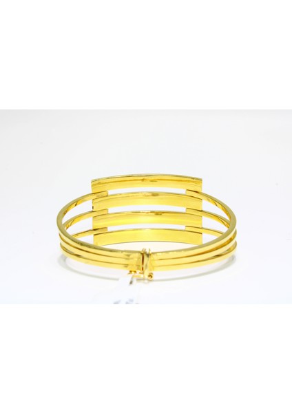 14 Ayar Altın 4 Sıralı Kaburga Kelepçe Bilezik 12.62 gr modelleri