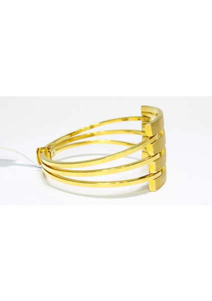 14 Ayar Altın 4 Sıralı Kaburga Kelepçe Bilezik 12.62 gr indirimleri