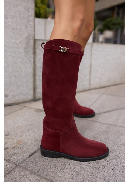 Ocean Kadın Siyah Gercek Deri Toka Detay Binici Çizme indirimleri