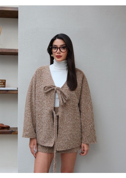 Çift Bağcıklı Kırçıllı Ceket