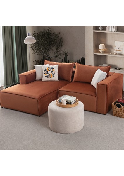 Arven Köşe Koltuk Takımı Kiremit