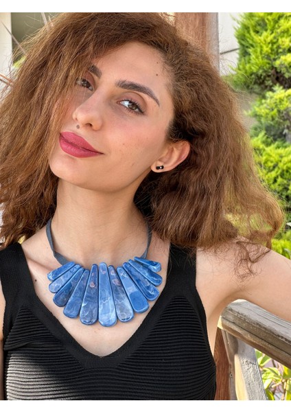 Kemik Desenli Tasarım Kadın Kolye 25 cm modelleri